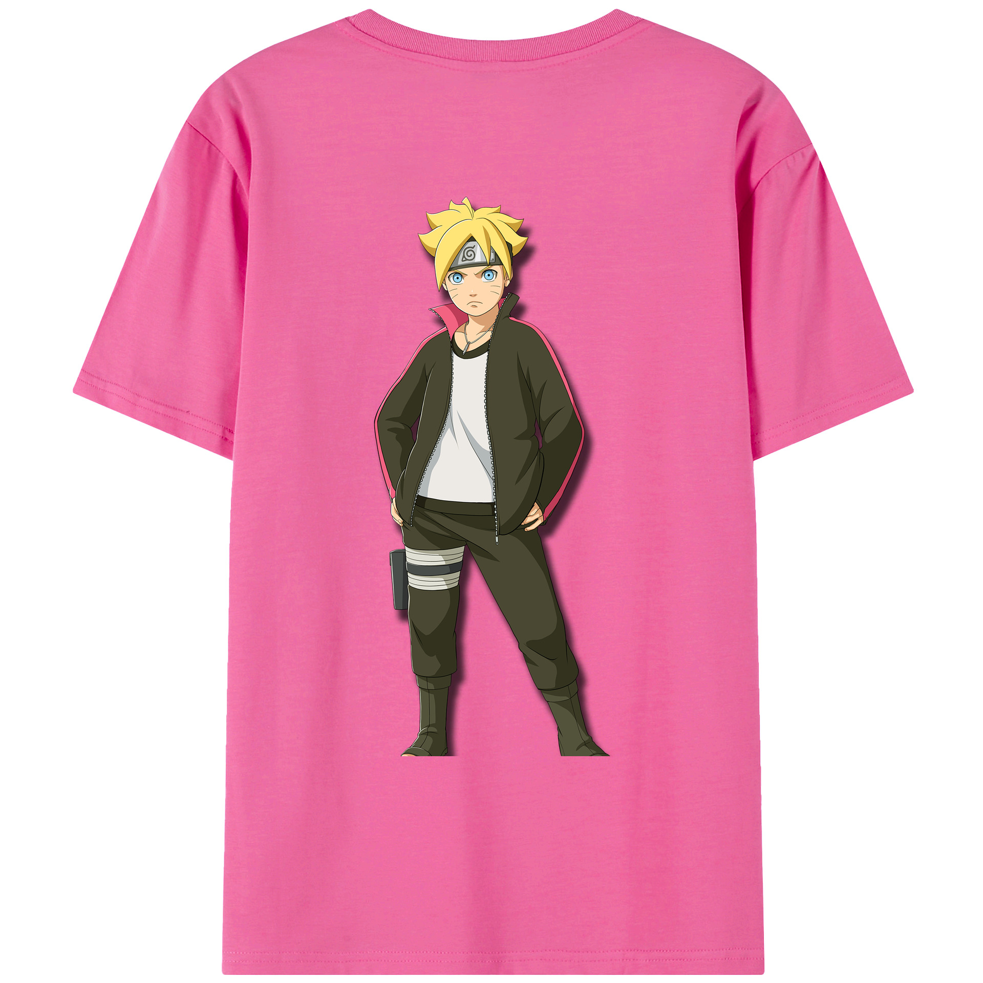 （画像用） NARUTO -ナルト- うずまき ボルト Uzumaki Boruto レディース半袖Tシャツ(バックプリント)